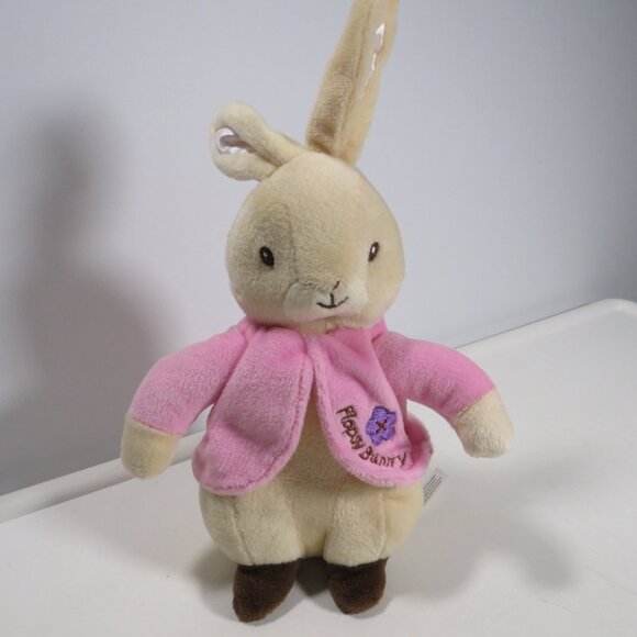 Beatrix Potter Signature Flopsy Bunny Plush Rabbit Embroidered Jacket - Picture 1 of 11